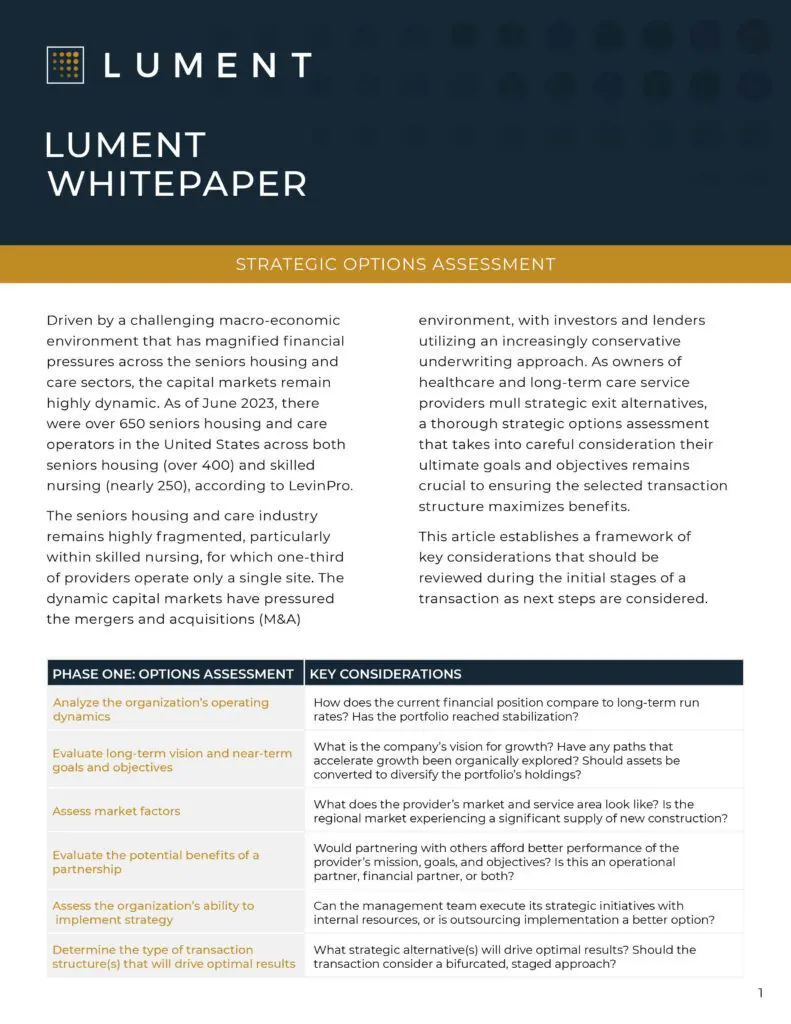 Whitepaper: Strategies To Maximize Transaction Success Amidst Turbulent Capital Markets 2 Whitepaper: Strategies To Maximize Transaction Success Amidst Turbulent Capital Markets - Whitepaper Ma Strategicoptions Page1