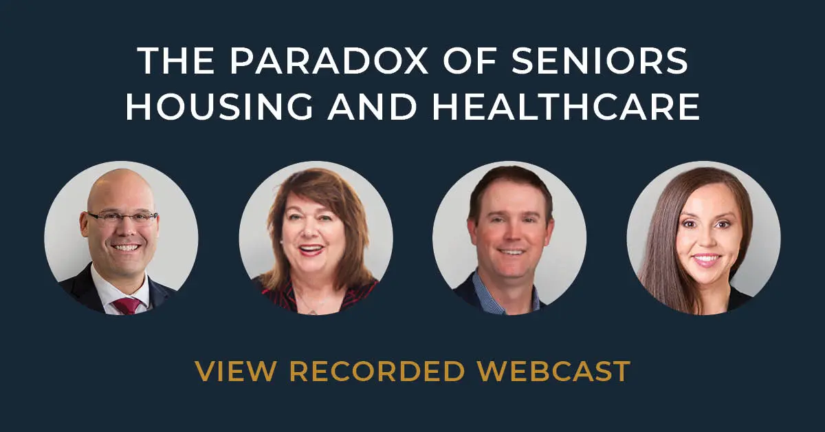 Webcast Recording: The Paradox Of Seniors Housing And Healthcare 5 In Conversation Webinar - Seniors Housing &Amp; Healthcare